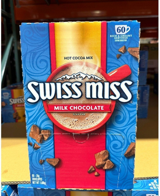 Swiss Miss 巧克力風味即溶可可粉 60份, 28g, 1個, 60個裝
