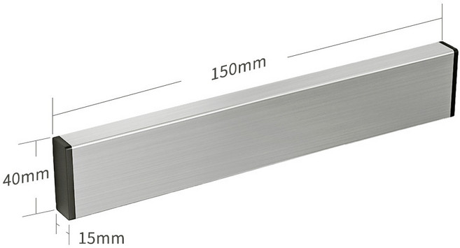 HYLSS 廚房刀具置物架 磁吸, 1個, 磁吸刀架 本色 15cm:如圖所示0656