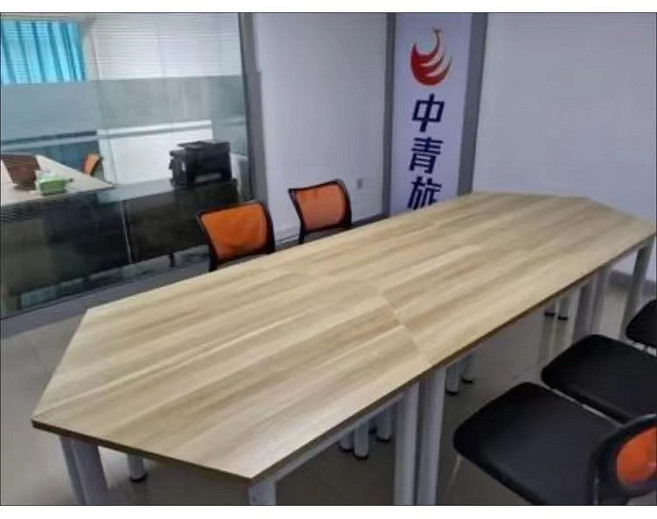 拼接式會議桌辦公桌學生桌,梯形組合培訓桌,創意洽談美術電腦桌, 1個, 定制(聯絡客服)