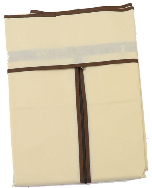 居家cheaper 鐵架衣櫥防塵布套 適用46x91x175公分衣架 簡約白, 1個