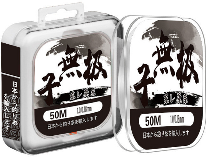 無極 釣魚線 50M 1.0/0.18mm, 無極子線透明,3.0, 1個