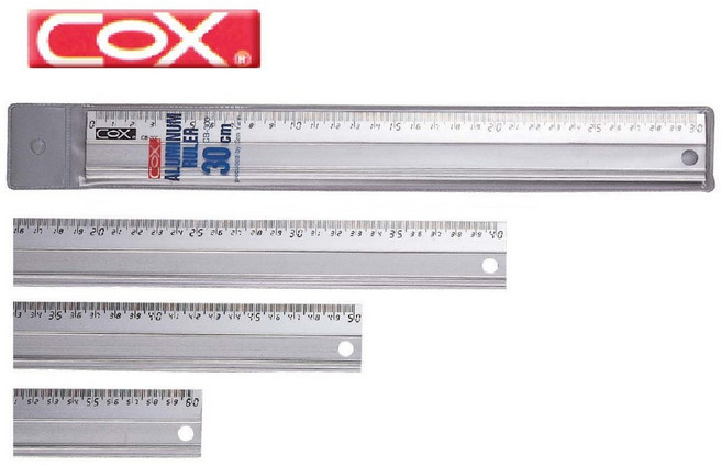COX 鋁合金直尺, 1個, CB-300 /30公分, CB-300 /30公分