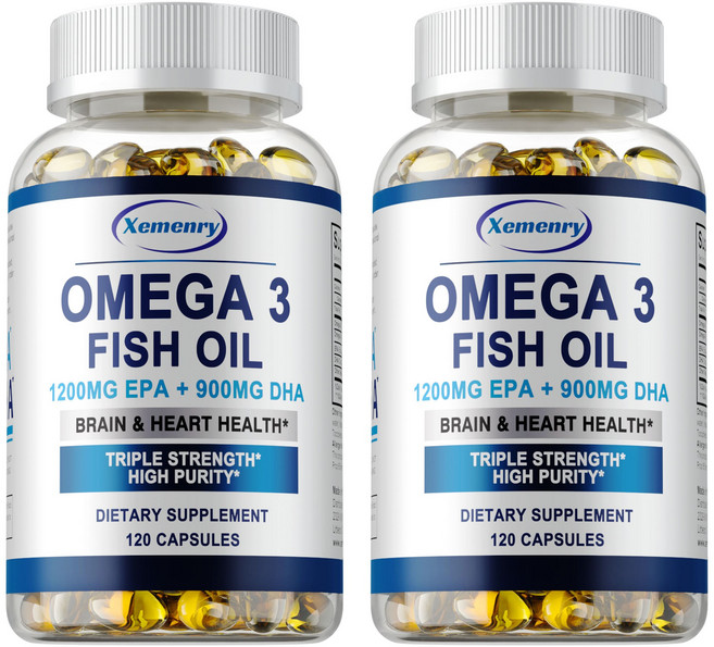 Xemenry 魚油 1200mg EPA + 900mg DHA 腦部與心臟健康, 240組