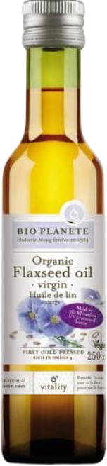 BIO PLANETE 碧歐星球 有機冷壓初榨亞麻仁油, 1個, 250ml