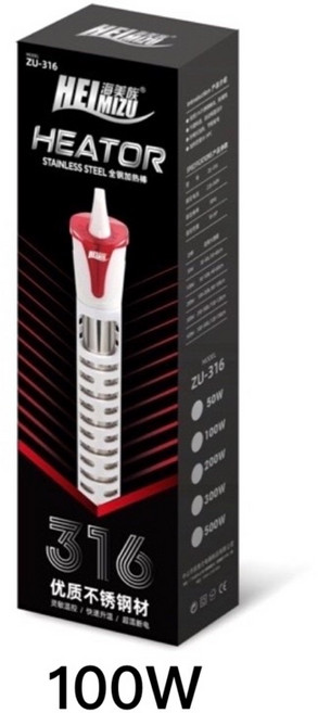 海美族 316 不鏽鋼 加熱棒, 1個, 海美族 控溫型不鏽鋼加熱棒100w