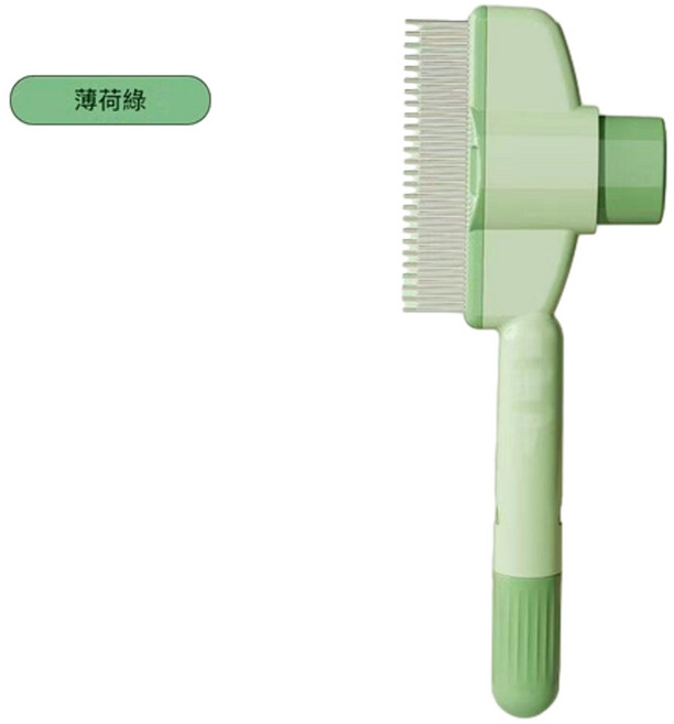 寵物細齒梳 貓狗除蚤梳 密齒排梳 寵物毛髮梳理工具, 1個, 貓條梳 薄荷綠 密齒梳
