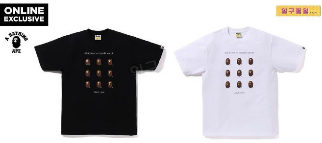 -일본온라인한정- BAPE 베이프 정품 / 베이프 닷 컴 반팔티 BAPE.COM TEE