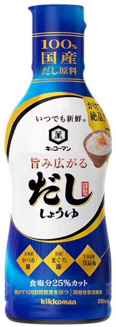龜甲萬 Always Fresh 鮮味持久濃口醬油, 1個, 330ml