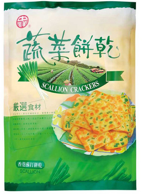 中祥 自然之顏 蘇打餅乾, 1個, 蔬菜蘇打, 300g