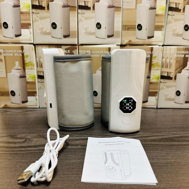 無線恆定溫暖奶器 18W速熱技術 Type-C充電, 白色, 1個