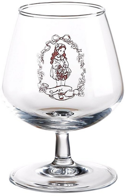 ins風高顏值插畫玻璃杯, 透明, 1個