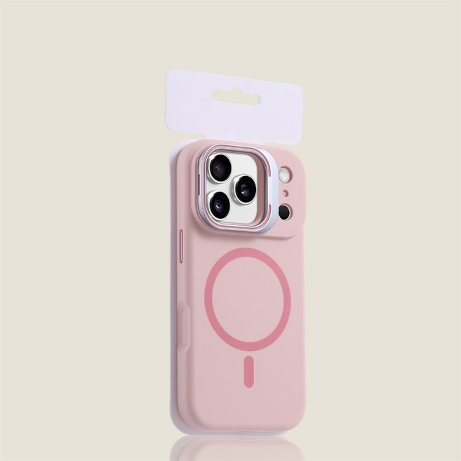 iPhone 矽膠鏡頭支架磁吸手機殼 防摔殼