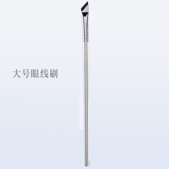 NANA極品 斜角刀鋒眼線刷 眉毛刷 鼻影刷, 1個, 銀色大號斜角眉刷, 銀色, 斜角眉刷