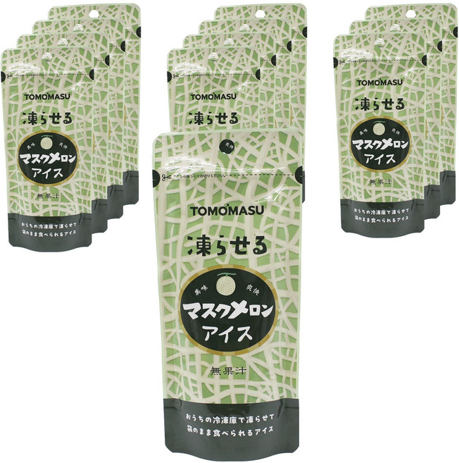 TOMOMASU DRINK 友桝飲料 冷凍哈密瓜冰, 12個, 80g