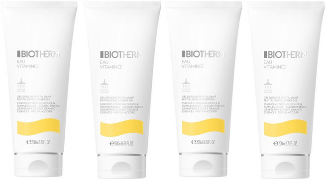 프랑스 비오템 오 비타미네 샤워젤 독일직배송, 4개, 200ml