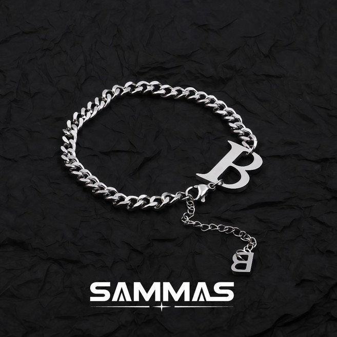 SAMMAS 字母B項鍊 醫療鋼 鈦鋼項鍊