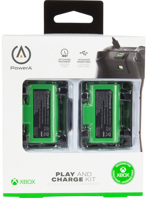 PowerA Xbox Series X/S/One 同步充電套件 40小時長效充電, 1個