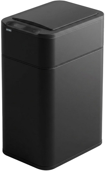 ELPHECO不鏽鋼雙開除臭感應垃圾桶 50L ELPH5534U, 黑色