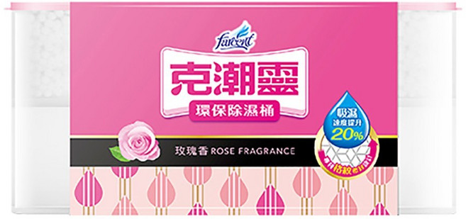 克潮靈 香水環保除濕桶(玫瑰香), 1個, 玫瑰香