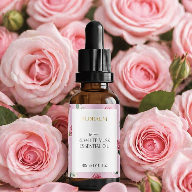 FLORAL M 精油 30ml, 1件, 玫瑰白麝香