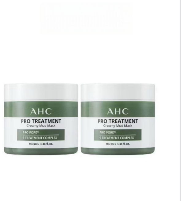 AHC PRO TREATMENT 清顏泥膜 濟州島, 2組, 超值裝【2罐】吸附油脂|告別黑頭, 1入