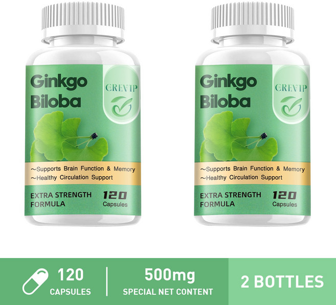 GREVIP Ginkgo Biloba Capsules Supports Brain Function & Memory, 240組