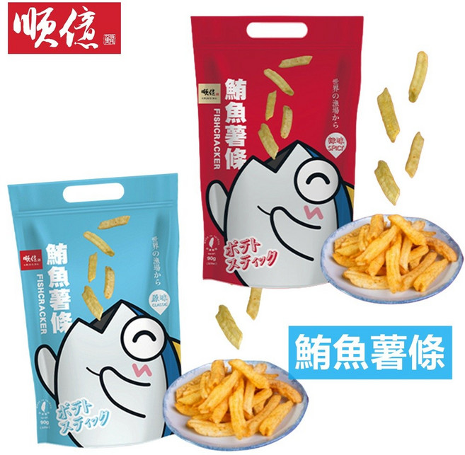 順億 鮪魚薯條90g, 1個, 辣味, 90g