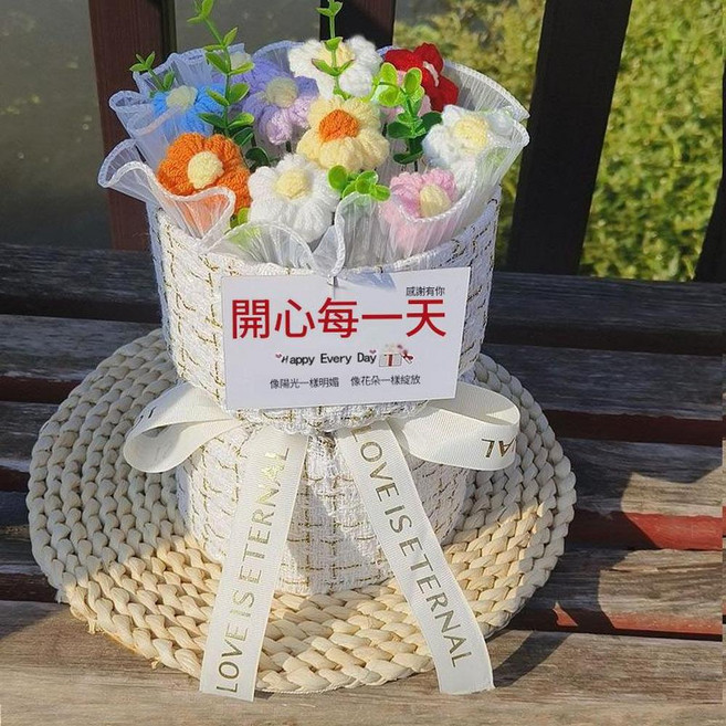 鉤針花束, 大號小香風泡芙多巴胺