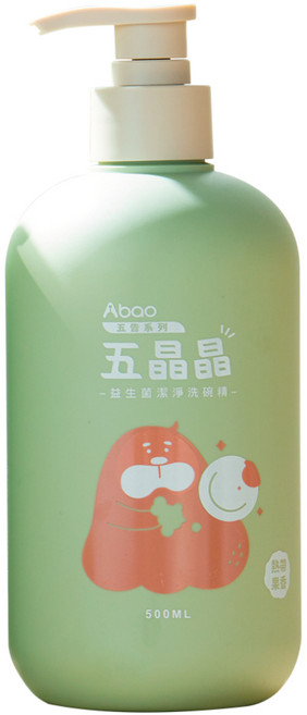 【Abao】洗碗精 五告寵物清潔抑菌系列 碗盤清潔液 寵物友善, 1個, 益生菌洗碗精-五晶晶, 500ml