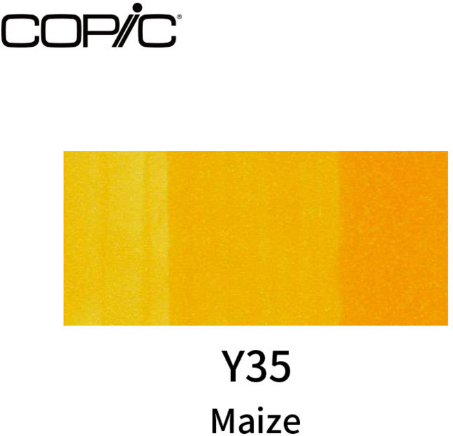 COPIC 二代 酒精性雙頭麥克筆 橘黃色系, 1個, Y35, 橘黃色系, Y35