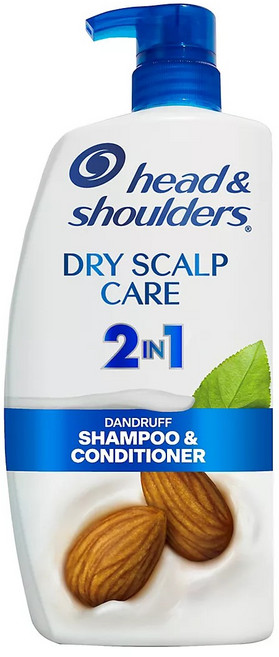 head&shoulders 海倫仙度絲 乾爽頭皮護理 2合1去屑洗髮乳 & 潤髮乳, 1個, 1.18L