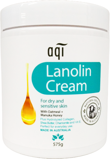 AQI 雅葵 綿羊油潤膚霜 Lanolin Cream 身體乳 575g 澳洲製造, 1個