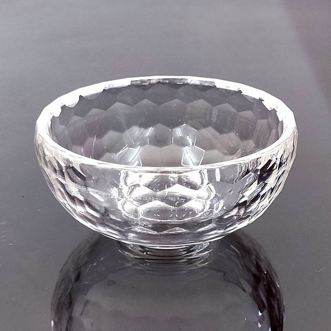 弘麒地球家【燈座供杯】水晶供杯(大) 供燈 供水 供果 供寶 供佛 佛前燈杯 淨水杯 燭杯, 透明, 1個