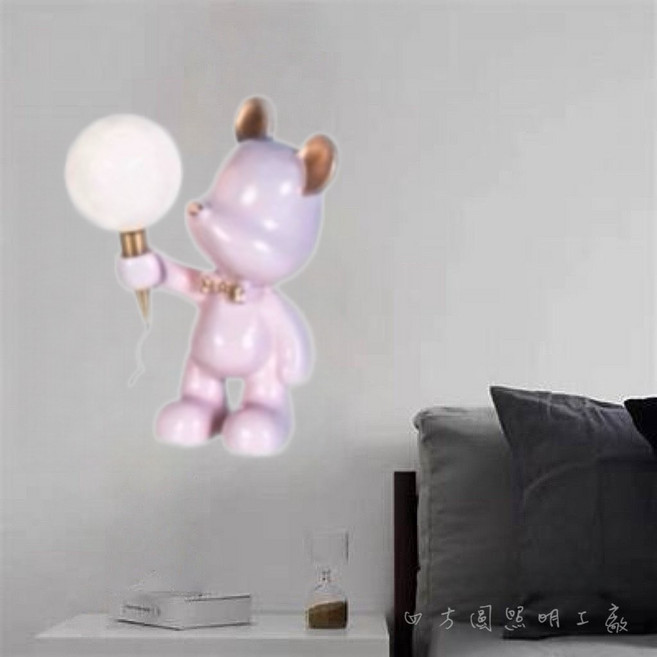 【四方圓LED照明】金色年代 樹脂烤漆手工彩繪童趣燈 壓克力圓球燈, GA11-5776