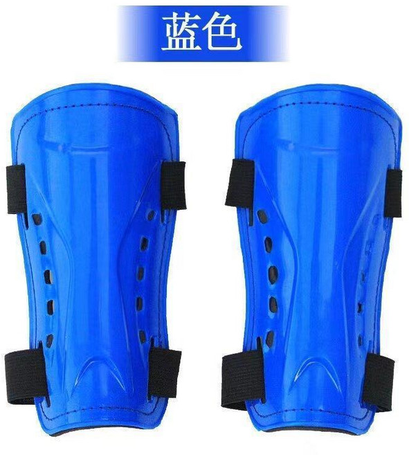 兒童足球護腿板 學生綁帶護板 透氣護小腿護具 足球專業護具 超輕護脛裝備, 1個, 藍色 兒童款 ,兒童款 建議5-15歲, 藍色