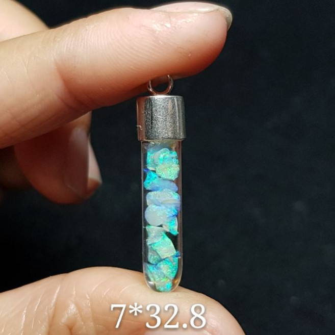 簡約風澳寶蛋白石墜子 設計款項鍊 時尚百搭 送禮自用皆宜
