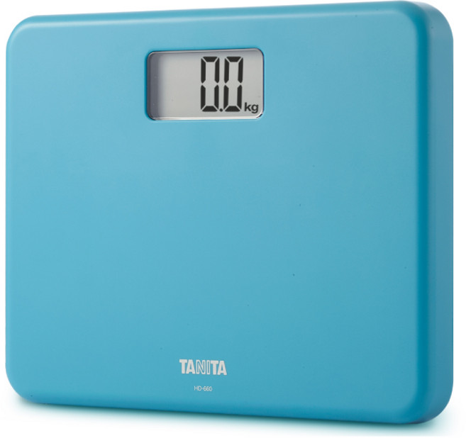 TANITA粉領族迷你全自動電子體重計台灣公司貨, HD-660, 藍, 1個