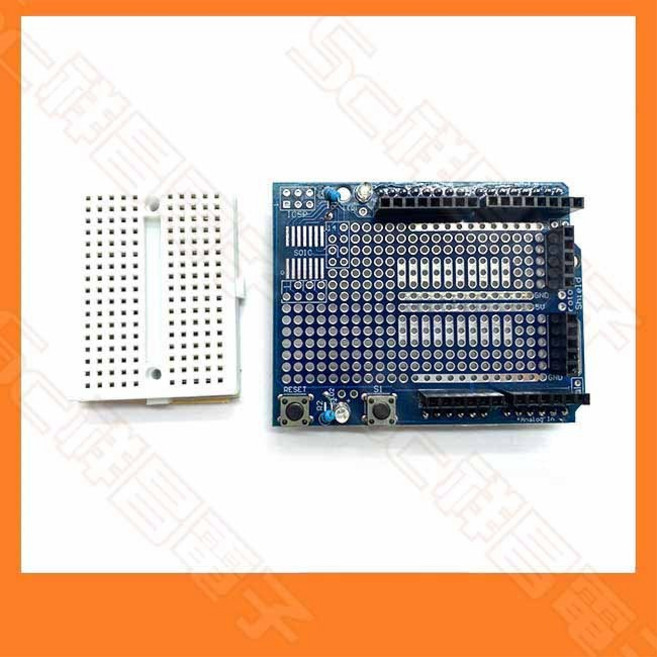 祥昌電子 機器人原型擴展板 支援UNO R3 兼容Arduino 麵包板, 1個