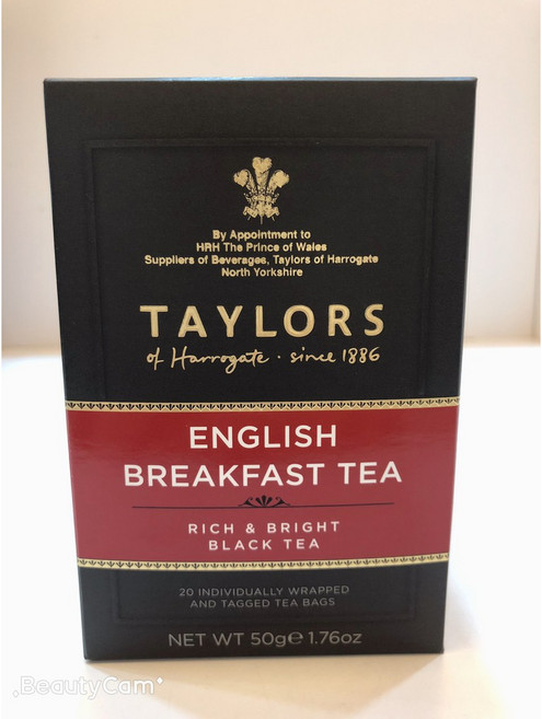 TAYLORS 泰勒茶 英式早安茶 English Breakfast Tea RICH & BRIGHT BLACK TEA, 1個