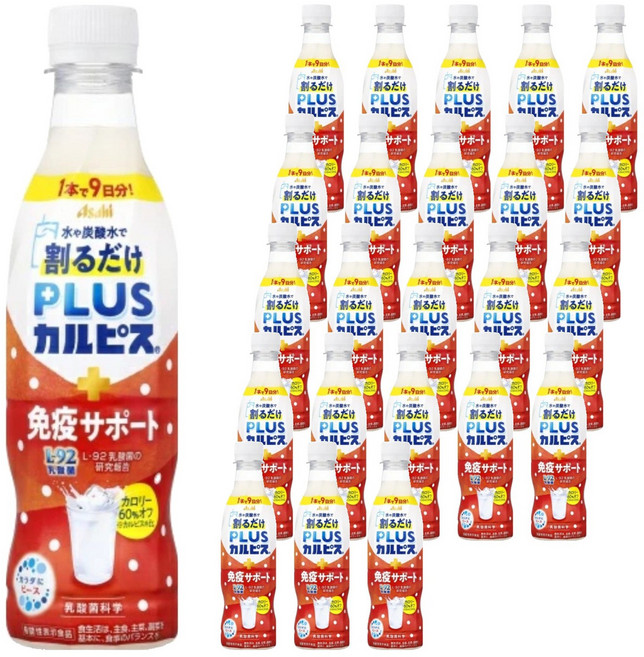 Asahi 朝日 可爾必思 Plus + Support 稀釋用, 24個, 370ml