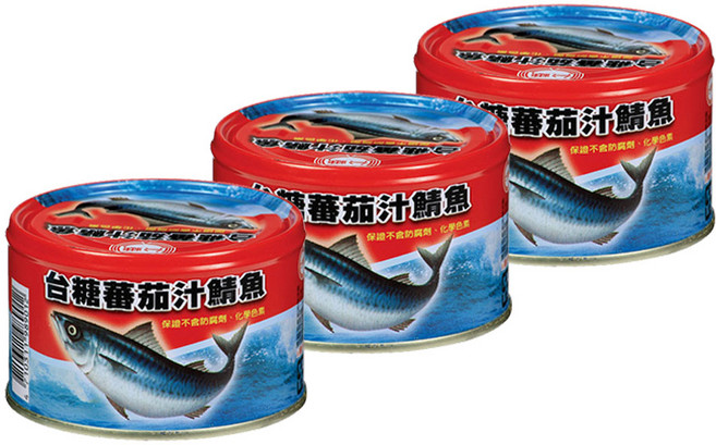 台糖 蕃茄汁鯖魚罐頭 220g/罐 3罐組, 220g, 1罐