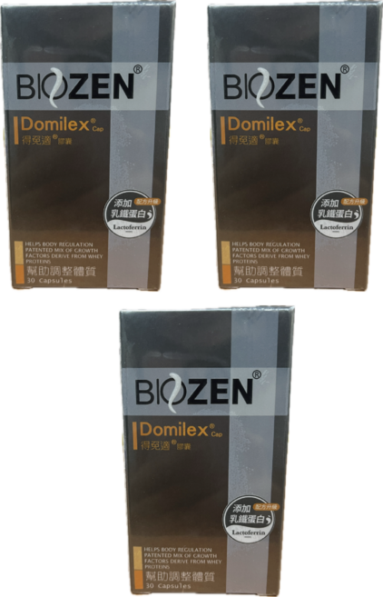 BIOZEN Domilex® 得免適® 膠囊 幫助調整體質 添加初乳蛋白 乳鐵蛋白, 3個, 30顆