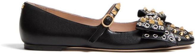 발렌티노 가라바니 보와우 메리제인 발레리나 플랫