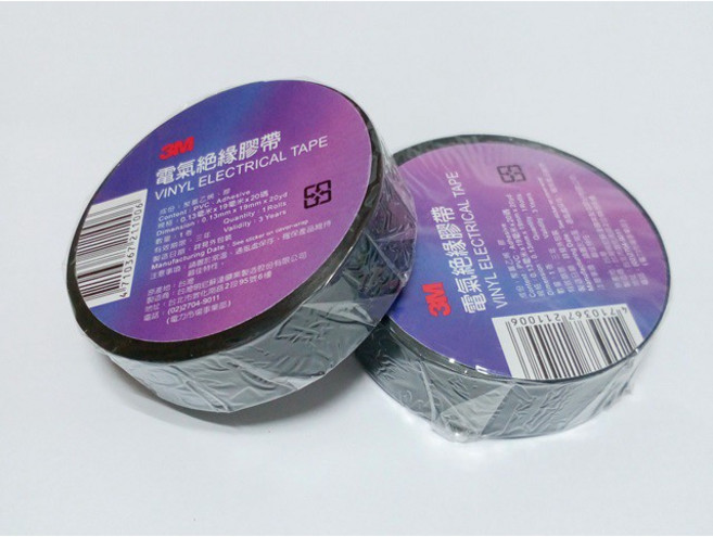 3M 電器絕緣膠帶(電火布) - 優質絕緣、耐用安全, 1個, 白