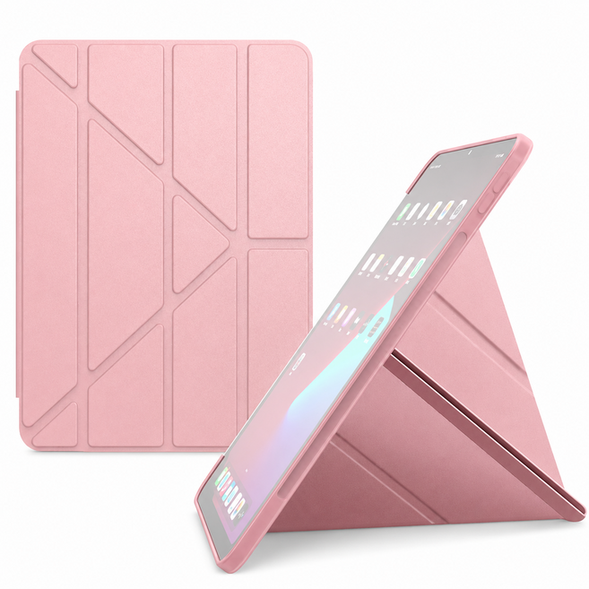 Rabbit Technolog 適用iPad平板皮套 Air M4 A16 Pro M4 M5 柔軟親膚防塵保護套, 粉色, 1個