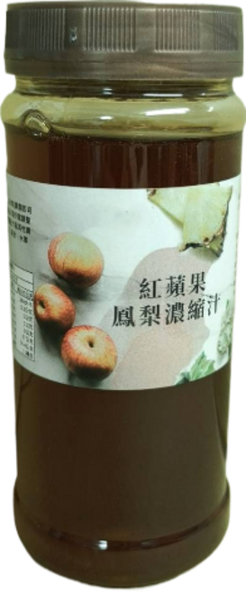 紅蘋果鳳梨濃縮汁, 600g, 1個裝
