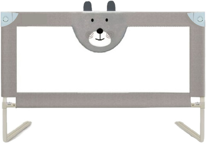 PETS WANT 垂直升降床邊護欄 70cm安全高度 適用於18個月以上 - 5歲兒童 1組, 灰色210CM