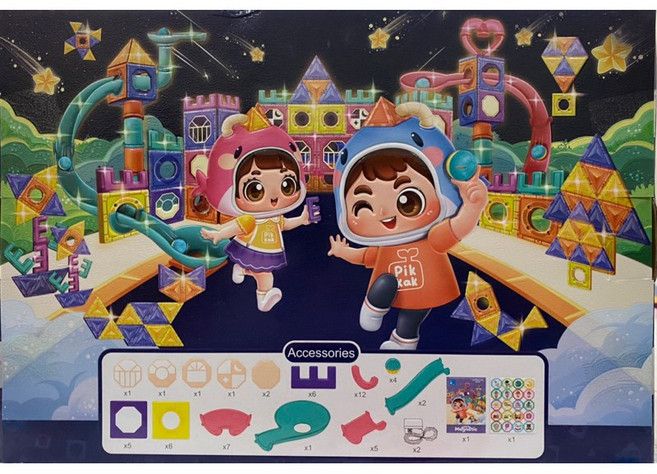 豐力富 燈光滾珠滑道積木, 1個