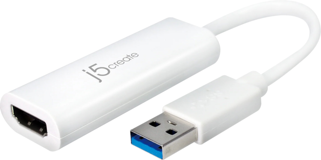 j5create USB 3.0 to HDMI 外接顯示卡 JUA254 擴充螢幕 影像傳輸, 1個