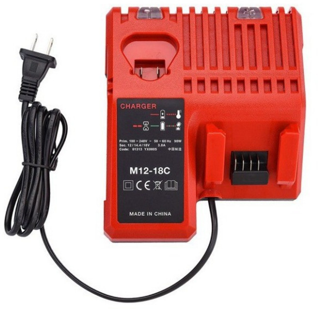 milwaukee 米沃奇 M12-18C 快速充電器 12V 14.4V 18V 鋰電池, 1set